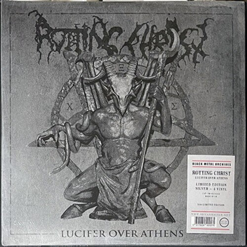 Rotting Christ - Lucifer Over Athens 4LP (Colored Vinyl, Silver, Gatefold Lp Jacket, Oversize Item Split) (Preorder: Ships July 11, 2025)