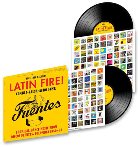 Soul Jazz Records Presents - Latin Fire! Cumbia Salsa Afro-Funk: Tropical Dance Music From Discos Fuentes, Colombia 1956-83 2LP (Gatefold Jacket, Digital Download Card)