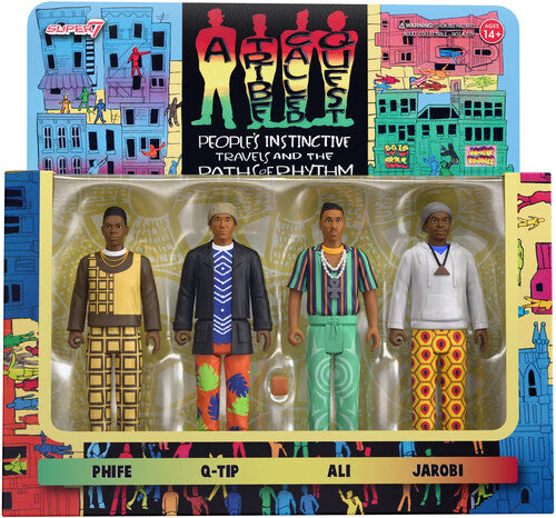 Super7 - A Tribe Called Quest - ReAction Figures Wv1 - People's Instinctive Travels and the Paths of Rhythm 4-Pack (Large Item, Action Figure) (Preorder: Ships January 4, 2026)