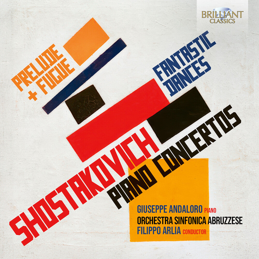 the album cover for Giuseppe Andalora - Shostakovich: Prelude & Fugue Fantastic Dances