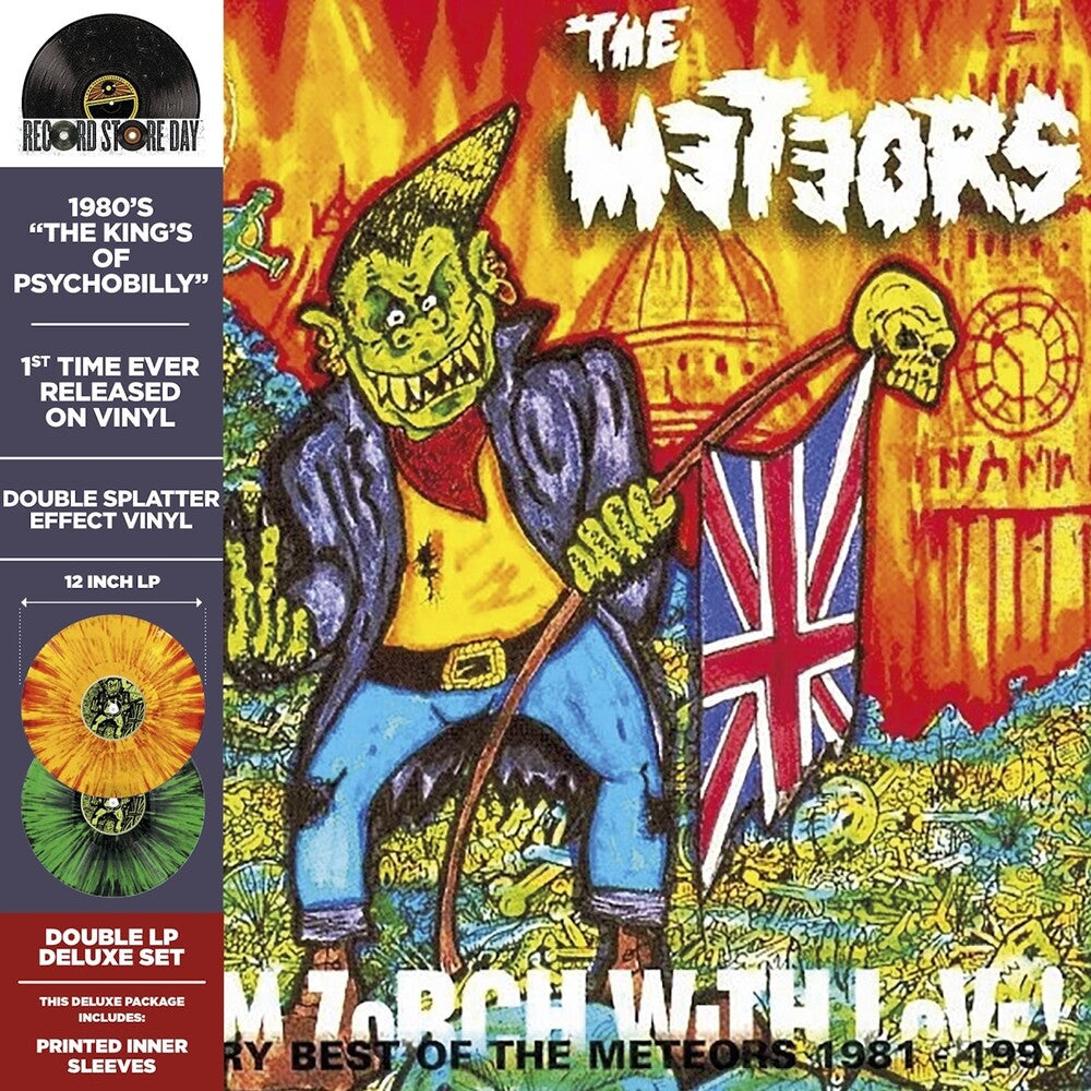 HAPPY HALLOWEEN 666 12EP サイコビリー　METEORS The Meteors - The Curse of Blood N Bones (Red-White Haze Vinyl LP