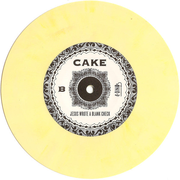 Cake : Sheep Go To Heaven / Jesus Wrote A Blank Check (7", RSD, Single, Ltd, Yel)