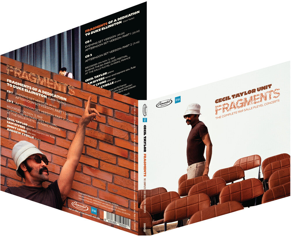 the album cover for Cecil Taylor Unit - Fragments: Complete 1969 Salle Pleyel Concerts
