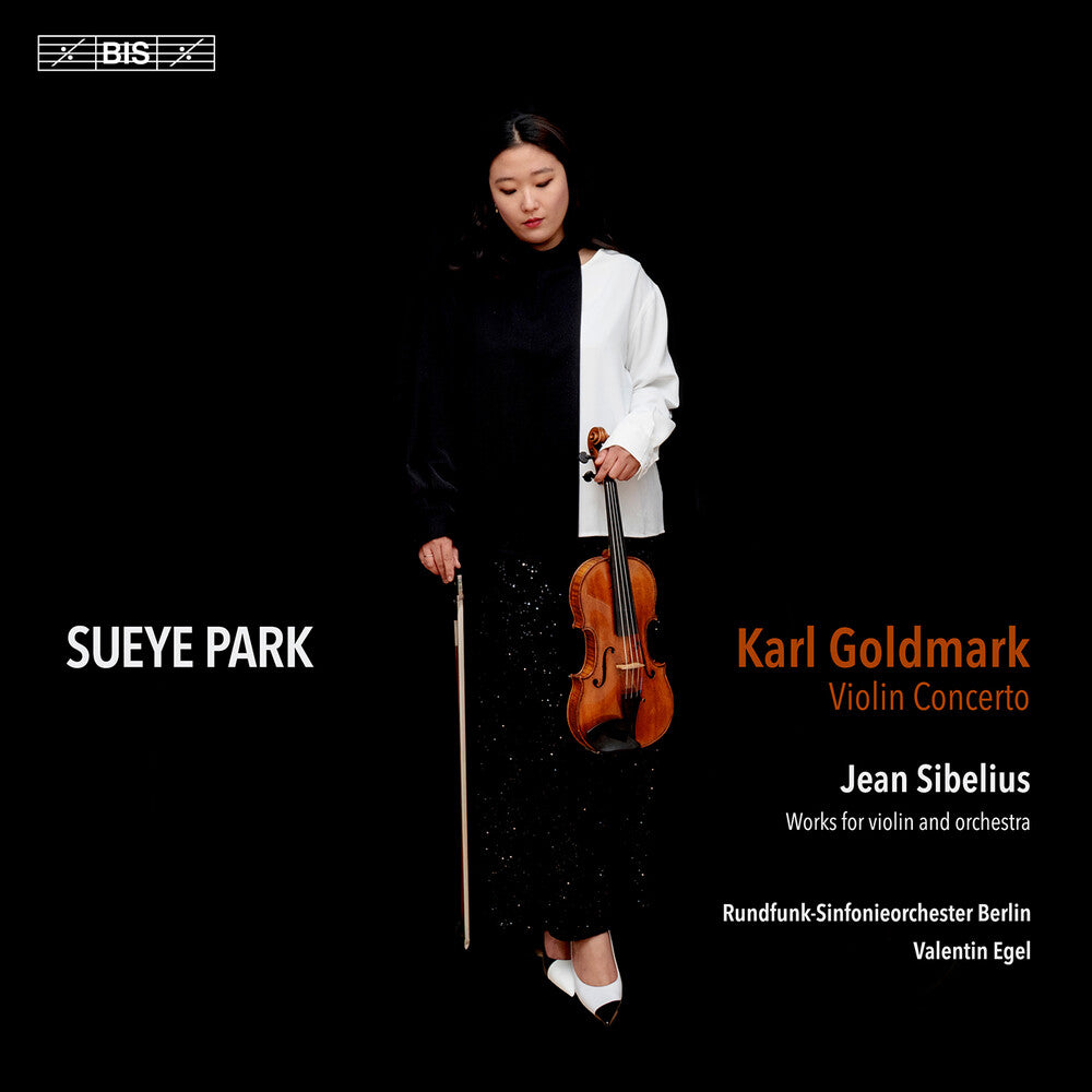 the album cover for Sueye Park - Goldmark: Vn Con & Sibelius: Works For Vn & Orch