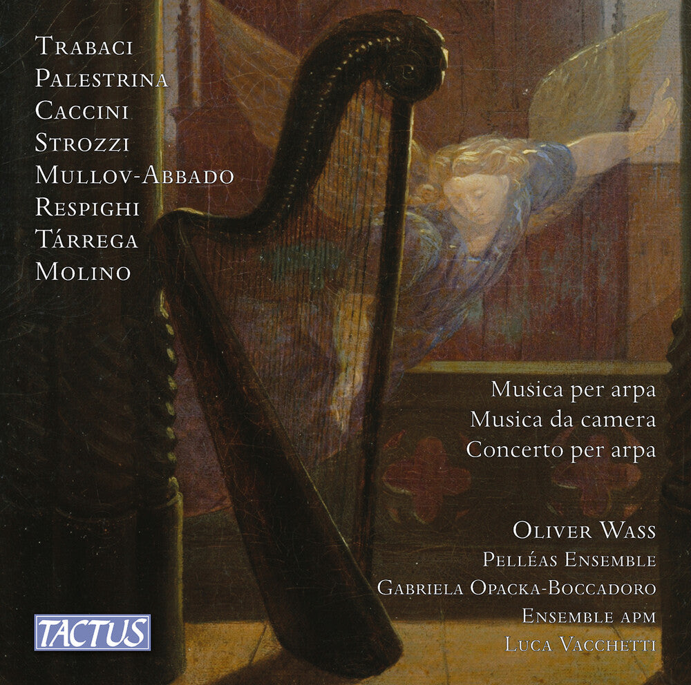 the album cover for Oliver Wass - Harp Music Chamber Music & Harp Con