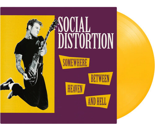 Social Distortion - Somewhere Between Heaven & Hell LP (Limited Edition, 180 Gram Vinyl, Yellow Colored Vinyl, Holland)