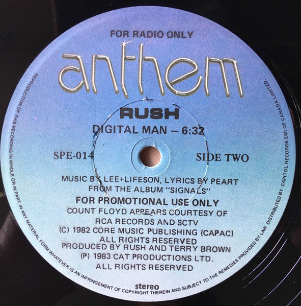Rush : The Weapon / Digital Man (12", Maxi, Promo)