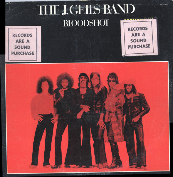 The J. Geils Band : Bloodshot (LP, Album, Mono, Promo, Red)