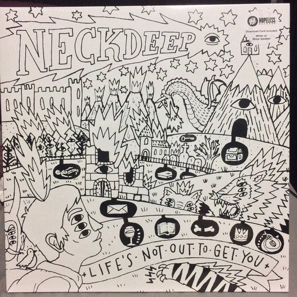 Neck Deep (2) : Life's Not Out To Get You (LP, Album, Ltd, Whi)