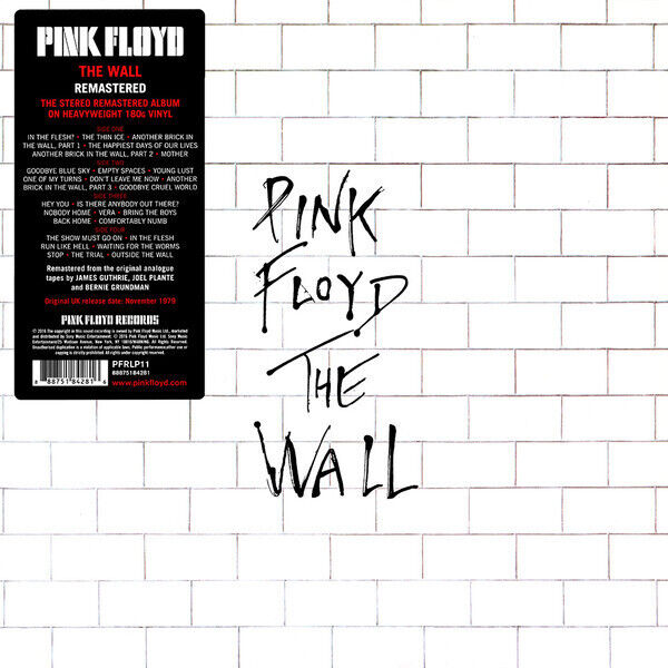 欧2LP Pink Floyd The Wall PFRLP11 Pink Floyd Records /00660 Pink Floyd - The Wall (180g Vinyl 2LP) - Music Direct