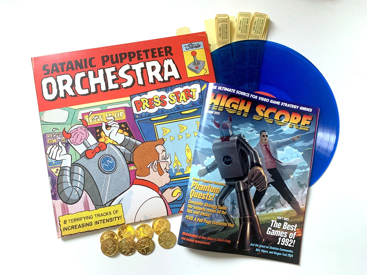 Satanic Puppeteer Orchestra - Press Start LP (Limited Edition, Blue Colored Vinyl)