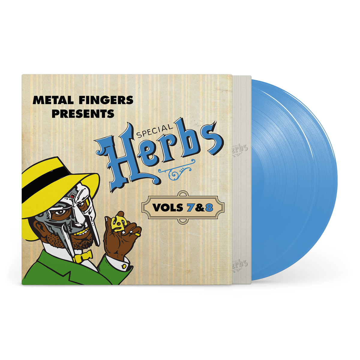 MF DOOM - Metal Fingers Presents: Special Herbs Vol. 7 & 8 2LP (Sky Blue Colored Vinyl)