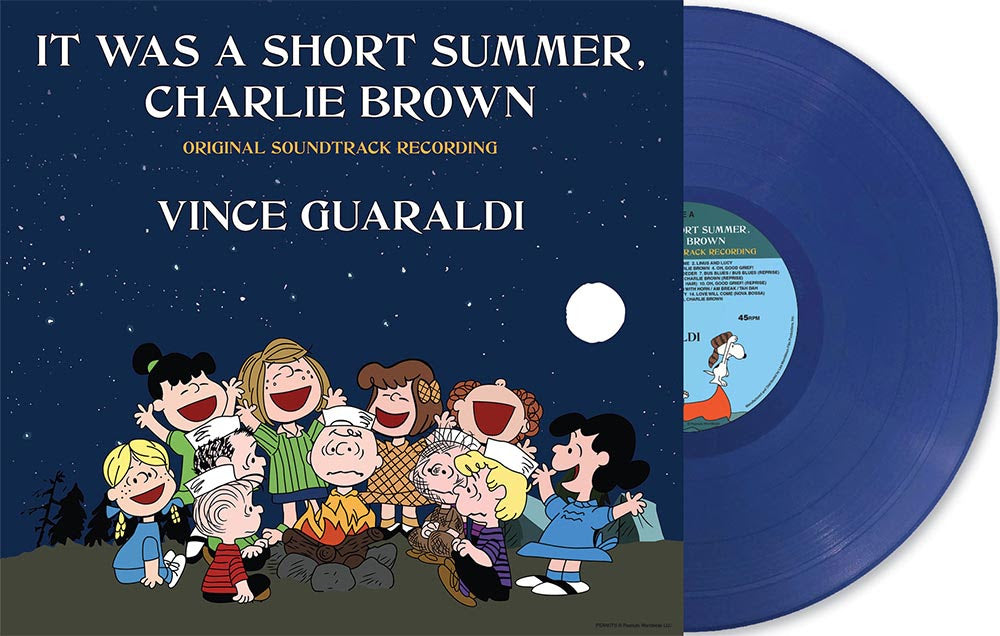 Vince Guaraldi - It Was A Short Summer, Charlie Brown LP (Indie Exclusive, Summer Night Blue Colored Vinyl)(Preorder: Ships July 5, 2024)