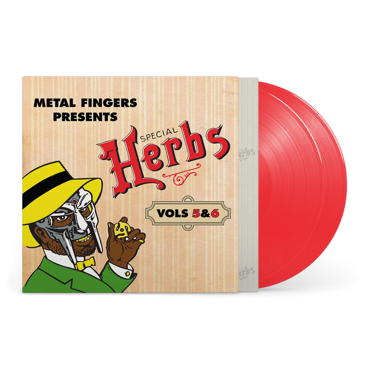 MF DOOM - Metal Fingers Presents: Special Herbs Vol. 5 & 6 2LP (Apple Red Colored Vinyl)