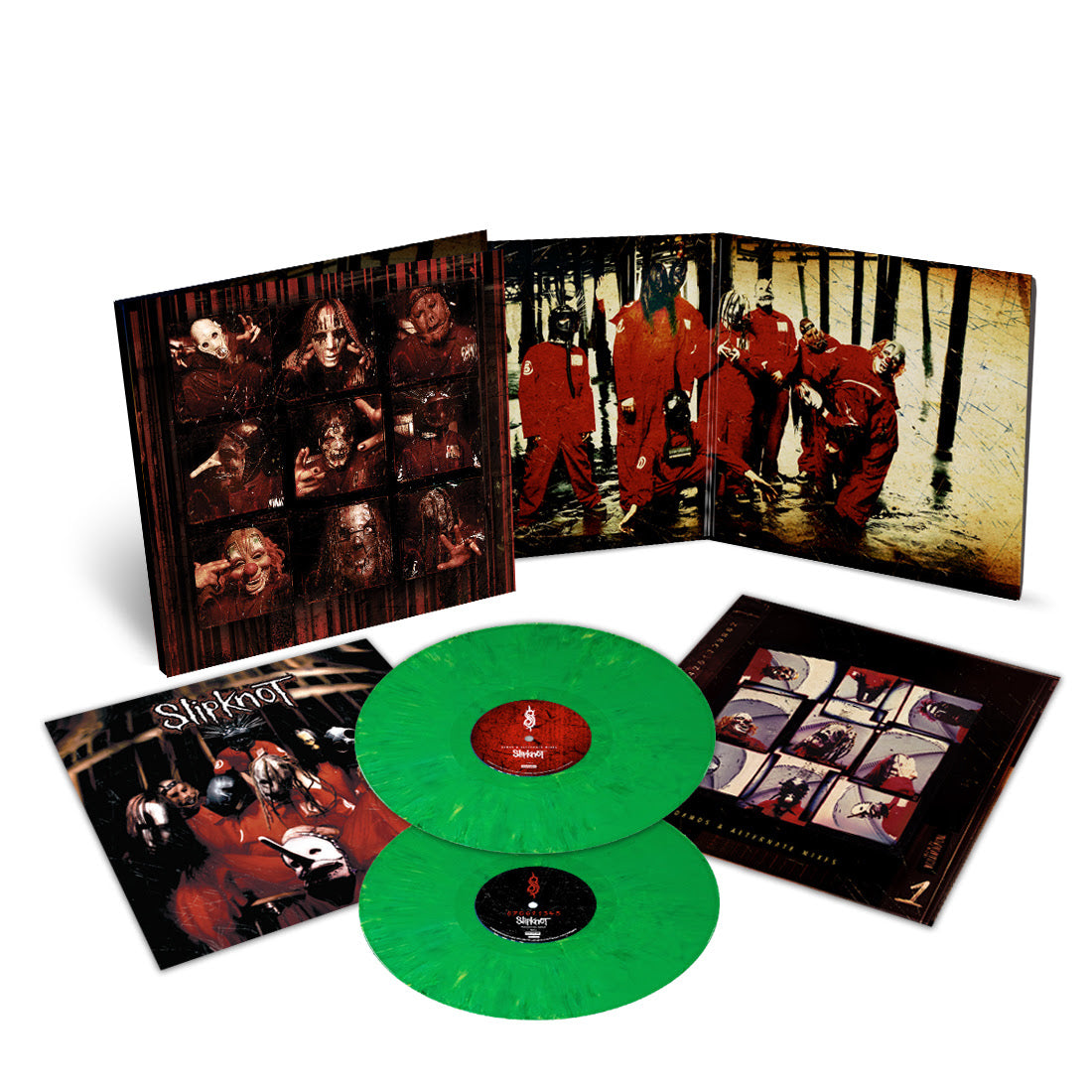Slipknot - Slipknot 2LP (25th Anniversary Edition, Indie Exclusive, Jade Green Colored Vinyl, 140 Gram Vinyl)