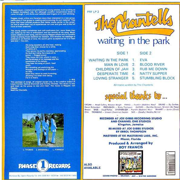 The Chantells - Waiting In The Park LP (Compilation)