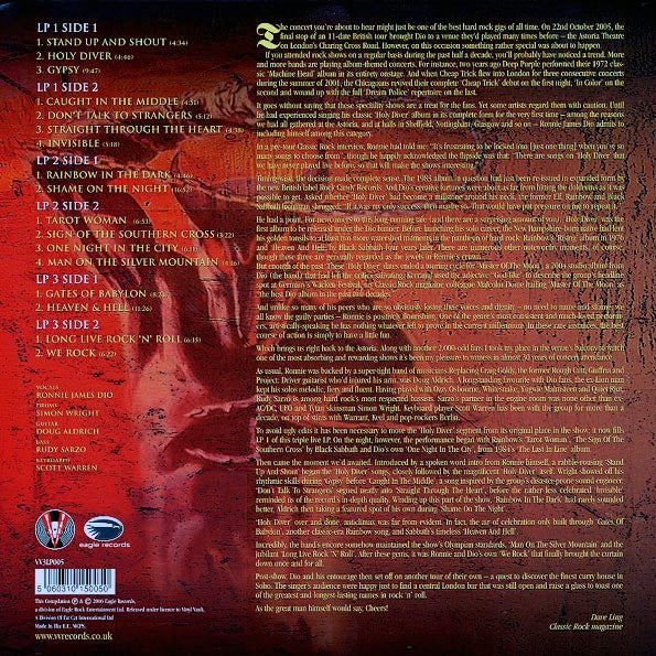 Dio - Holy Diver: Live 3LP (Red Vinyl)
