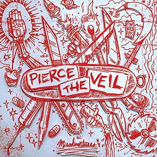 Pierce The Veil - Misadventures LP (Indie Exclusive Silver w/ Red Splatter Vinyl)