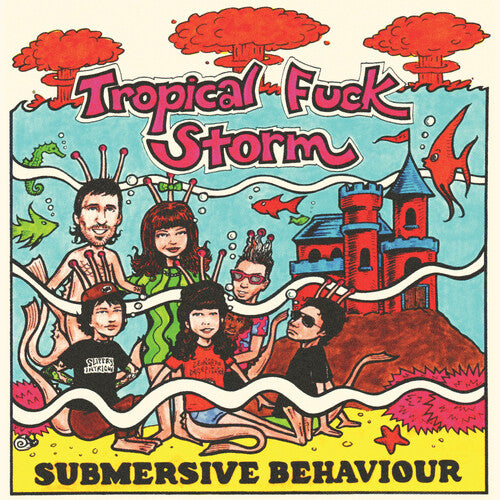 Tropical Fuck Storm - Submersive Behaviour LP (Clear/Aqua Blue Smoke Vinyl)