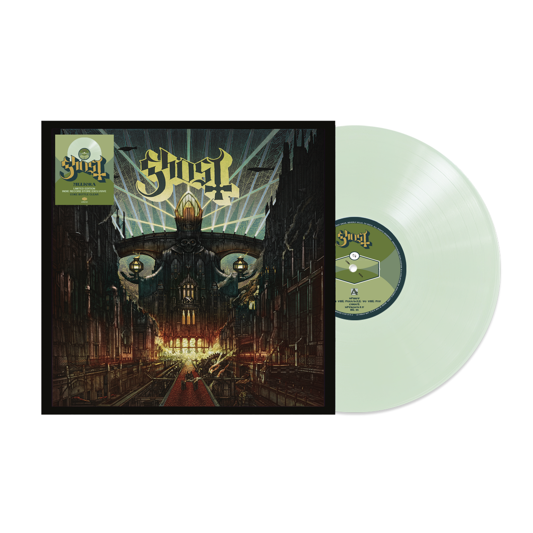 Ghost - Meliora LP (Indie Exclusive Coke Bottle Clear Vinyl)