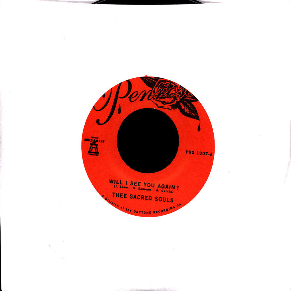 Thee Sacred Souls - Will I See You Again? b/w It's Our Love 7"