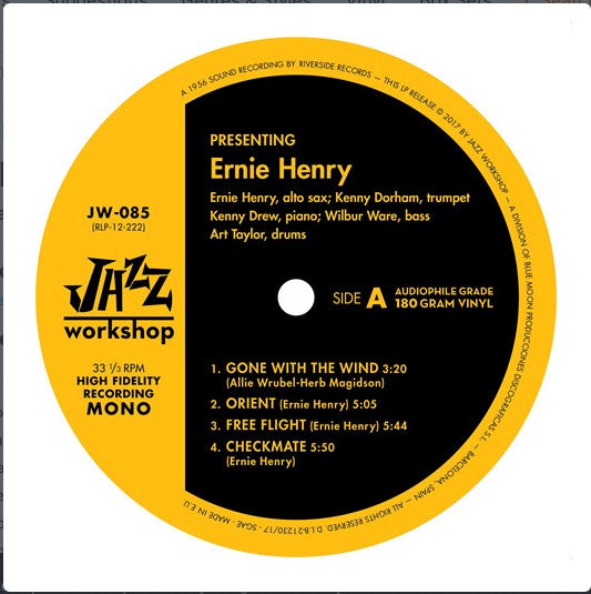 Ernie Henry - Presenting LP (Limited Edition, 180g, Remastered, Mono, Jazz Workshop)