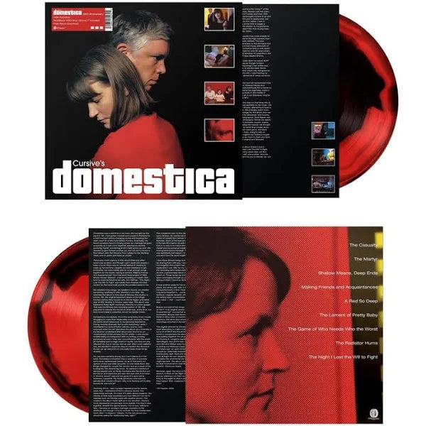 Cursive – Domestica 2LP (20th Anniversary, 140g, Black & Red Vinyl, Bonus 7'', Download, Gatefold)