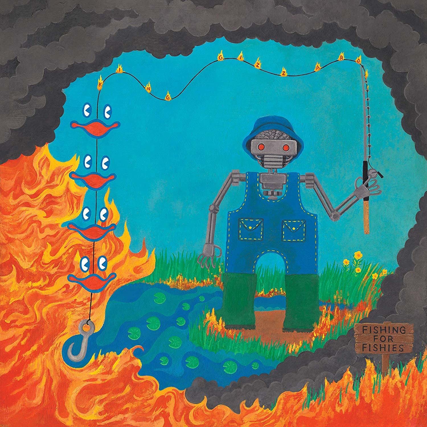 King Gizzard & The Lizard Wizard - Fishing For Fishies LP (Toxic Landfill Colored Vinyl)