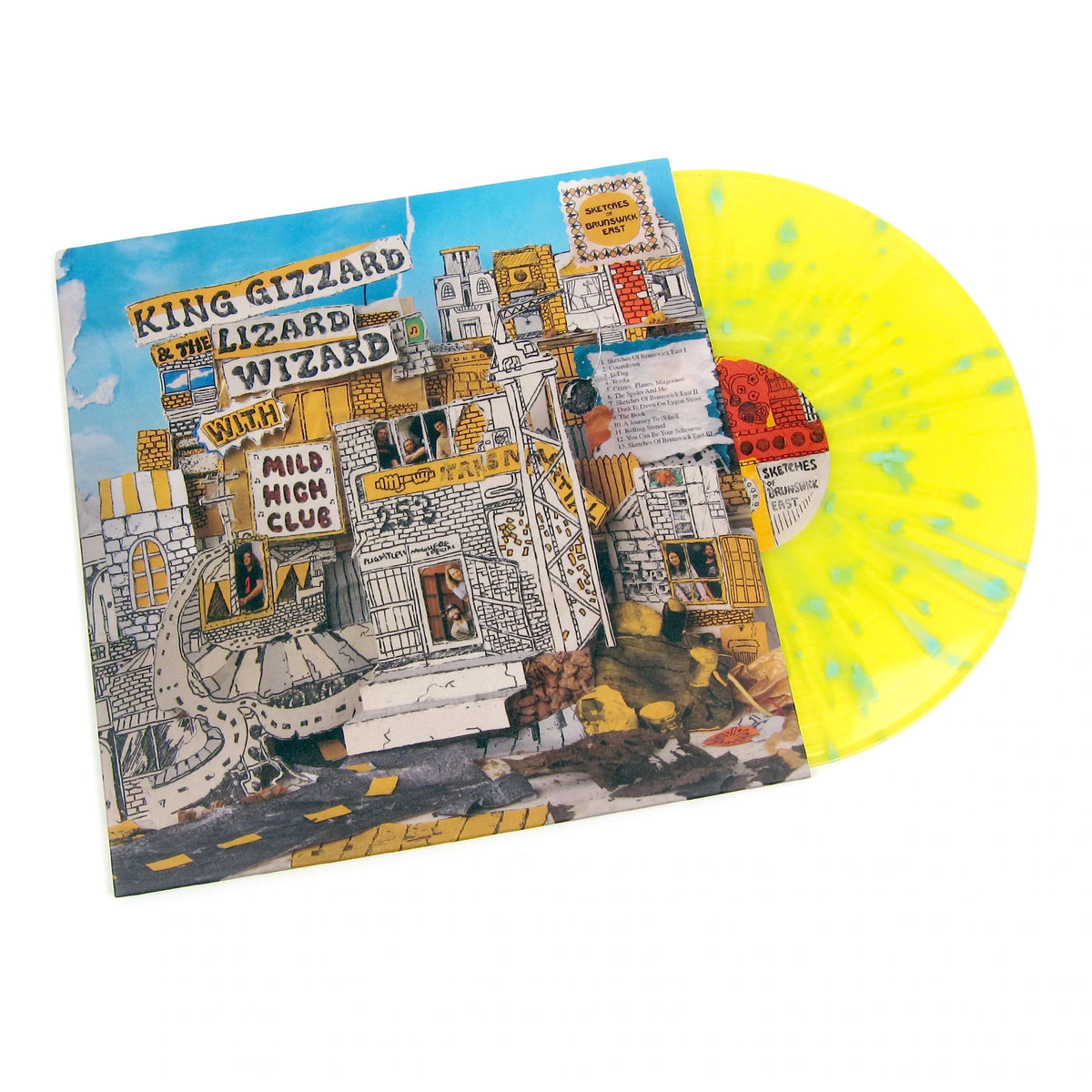 King Gizzard & The Lizard Wizard With Mild High Club - Sketches Of Brunswick East LP (Yellow & Blue Splatter Vinyl)