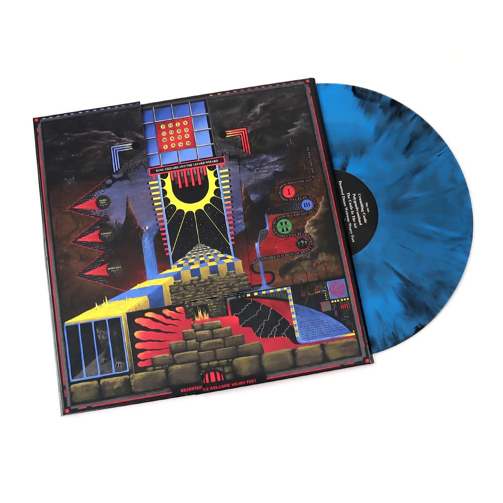 King Gizzard & The Lizard Wizard - Polygondwanaland LP (Blue Galaxy Vinyl, Die-Cut Gatefold)