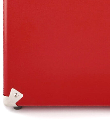 GPO Retro SWB18RED 12" Vinyl Record Case 35 Count Capacity with Removable Lid - Red