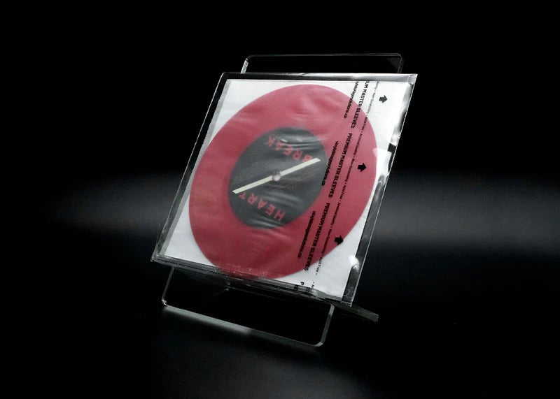 Vinyl Storage Solutions - 4mil Dual Pocket Outer Sleeve (7") with Resealable Flap - Crystal Clear CPP - Pack of 25 (DP4R7CPP)