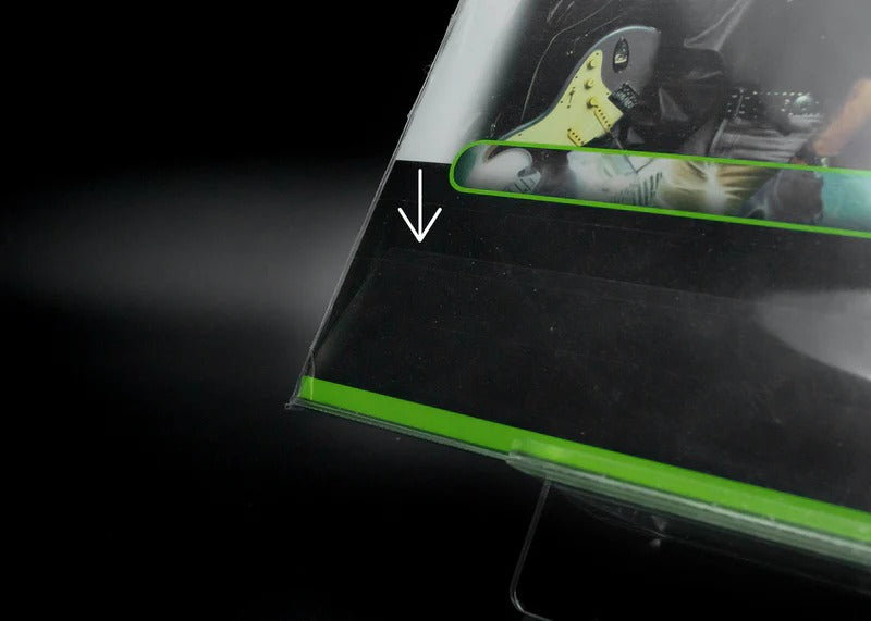 Vinyl Storage Solutions - 4mil Dual Pocket Outer Sleeve (12") with Single Tuckable Flap - Crystal Clear CPP - Pack of 25 (DP4SF12CPP)