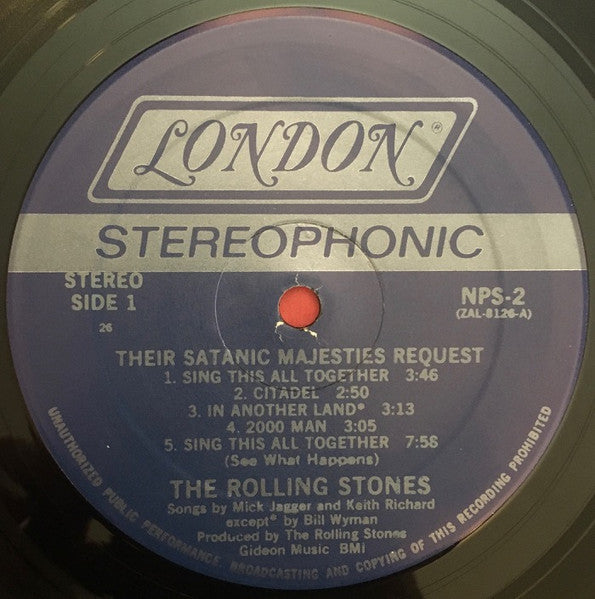 The Rolling Stones : Their Satanic Majesties Request (LP, Album, Mono, M/Print, RE, PRC)