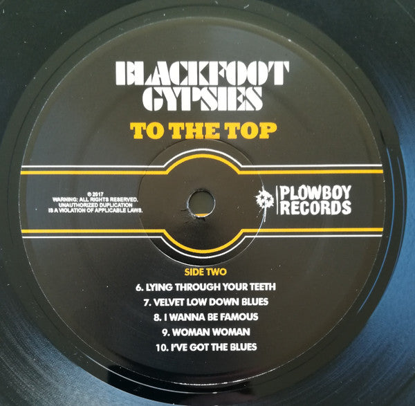 Blackfoot Gypsies : To The Top (LP, Album)