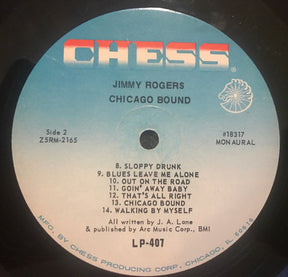 Jimmy Rogers : Chicago Bound (LP, Comp, Mono)