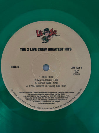 The 2 Live Crew : Greatest Hits (LP, Comp, RE, Ora + LP, Comp, RE, Gre)