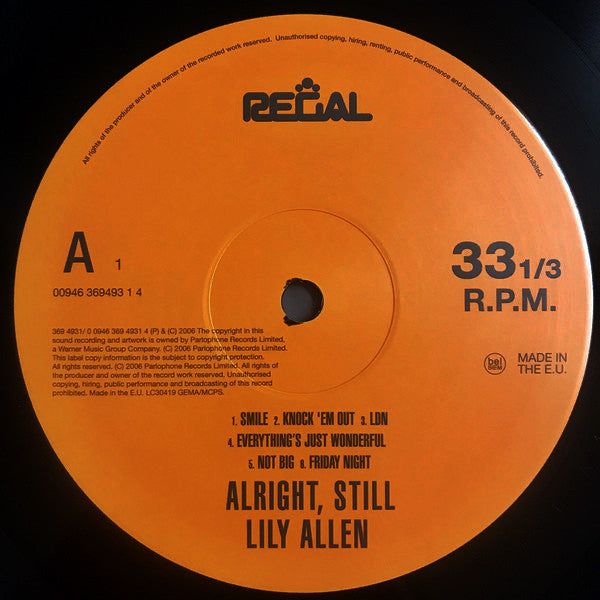 Lily Allen : Alright, Still (LP, Album, RE)