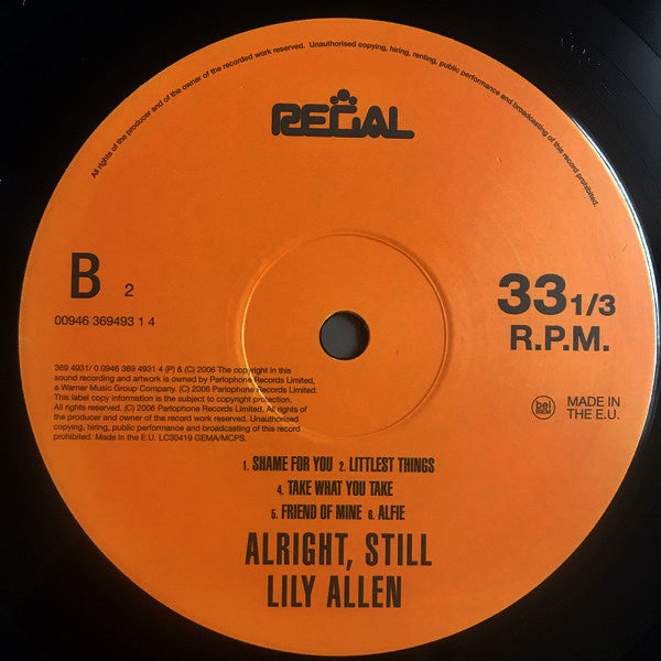 Lily Allen : Alright, Still (LP, Album, RE)