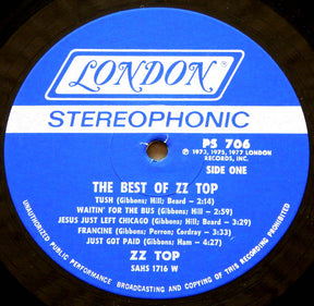 ZZ Top : The Best Of ZZ Top (LP, Comp, Wad)