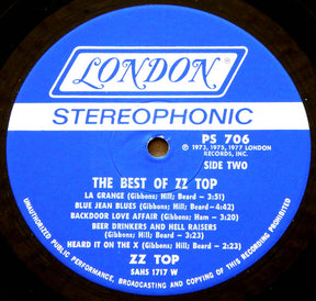 ZZ Top : The Best Of ZZ Top (LP, Comp, Wad)