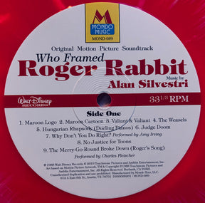 Alan Silvestri : Who Framed Roger Rabbit (Original Motion Picture Soundtrack) (LP, Album, RE, Pin)