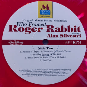 Alan Silvestri : Who Framed Roger Rabbit (Original Motion Picture Soundtrack) (LP, Album, RE, Pin)