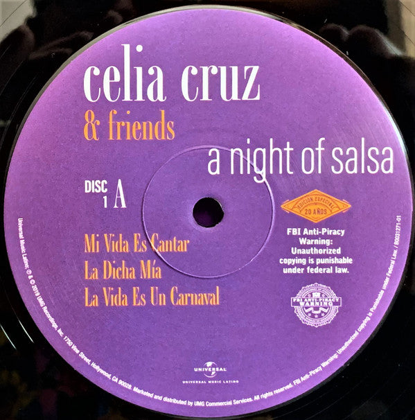 Celia Cruz & "A Night Of Salsa" Friends : A Night Of Salsa (2xLP, Album, S/Edition, Gat)