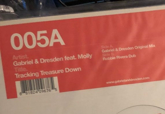 Gabriel & Dresden Feat. Molly Bancroft : Tracking Treasure Down (12")