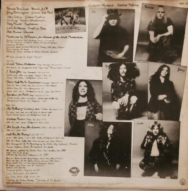 Lynyrd Skynyrd : Second Helping (LP, Album, San)