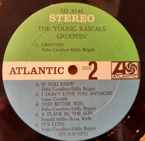 The Young Rascals : Groovin' (LP, Album, M/Print, Pit)