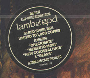 Lamb Of God : Lamb Of God (LP, Album, Ltd, Red)