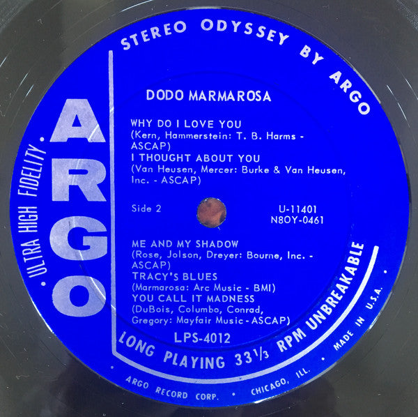 Dodo Marmarosa : Dodo's Back (LP, Album)