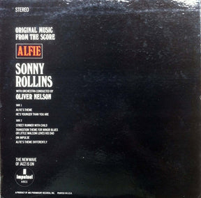 Sonny Rollins With Orchestra Conducted By Oliver Nelson : Original Music From The Score "Alfie" (LP, Album, Gat)